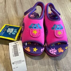Vintage Little Girls 9/10 Blues Clues Sandals Sears Tag! NWT